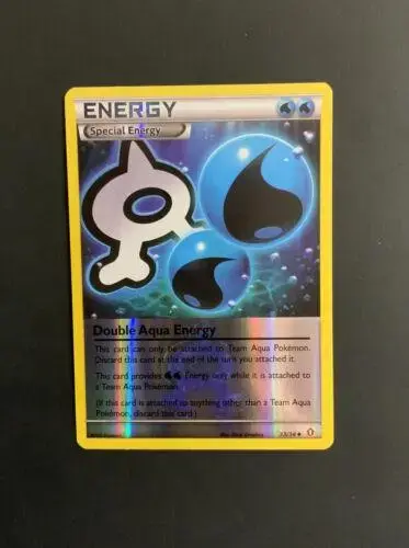 Double Aqua Energy [Reverse Holo] - Pokemon Double Crisis #33