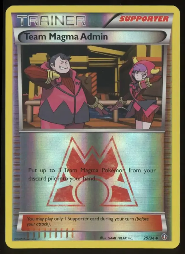 Team Magma Admin [Reverse Holo] - Pokemon Double Crisis #29