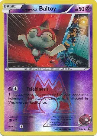 Team Magma's Baltoy [Reverse Holo] - Pokemon Double Crisis #10
