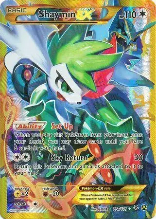 Shaymin EX - Pokemon Roaring Skies #77a