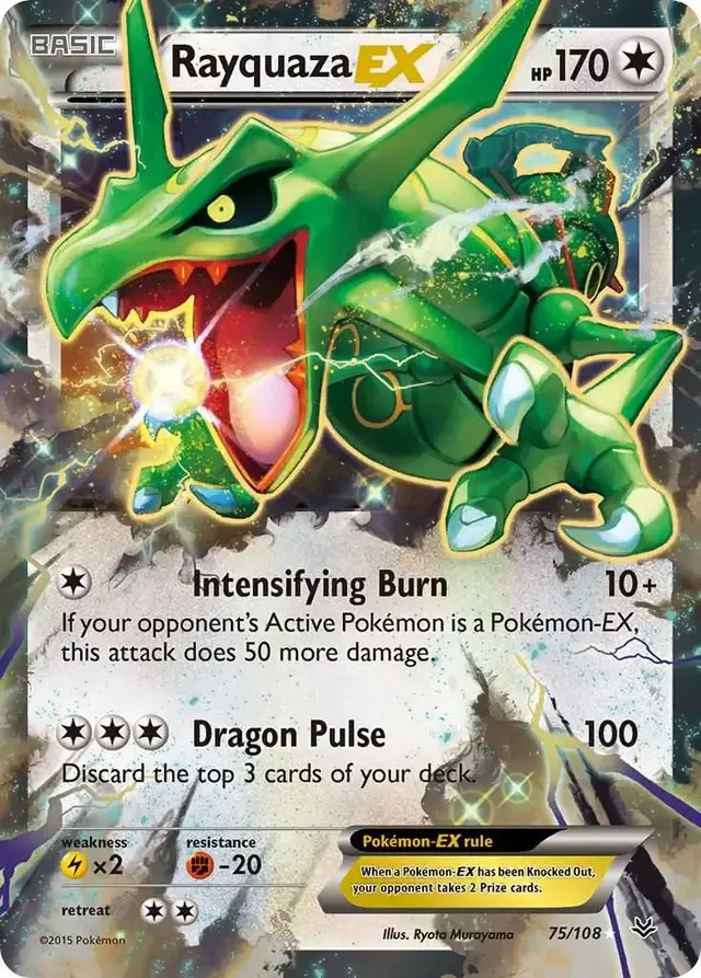 Rayquaza EX - Pokemon Roaring Skies #75