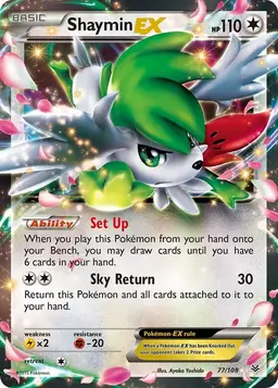 Shaymin EX 77 - Pokemon Roaring Skies