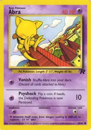 Abra #49 - Pokemon Team Rocket