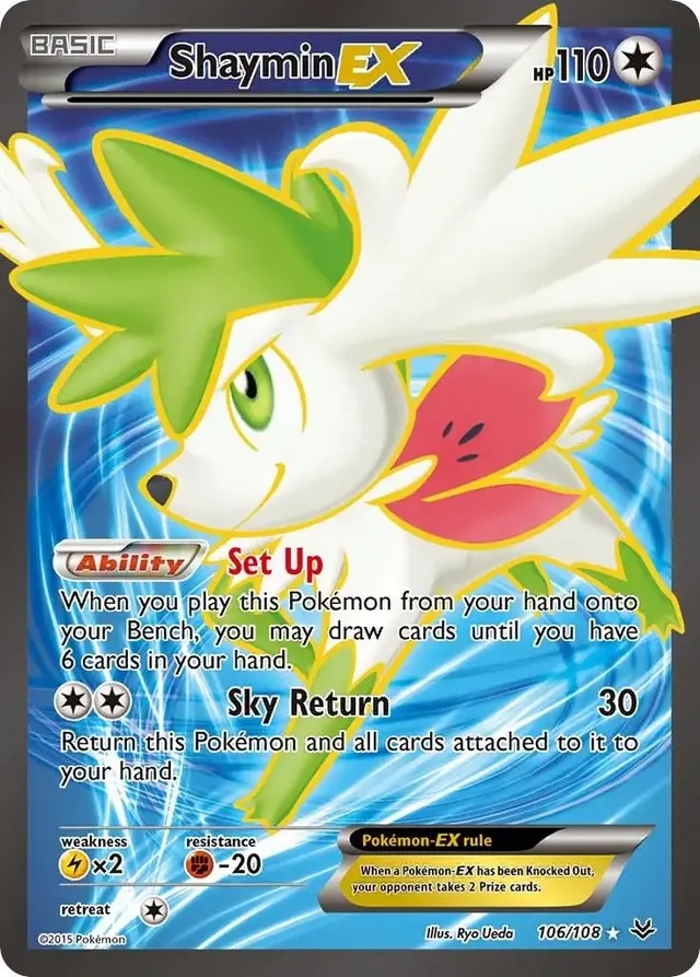 Shaymin EX - Pokemon Roaring Skies #106