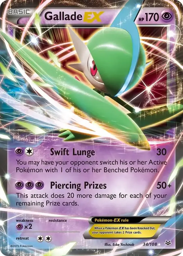 Gallade EX - Pokemon Roaring Skies #34