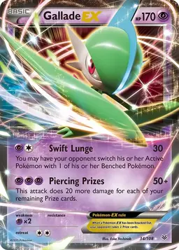 Gallade EX 34 - Pokemon Roaring Skies