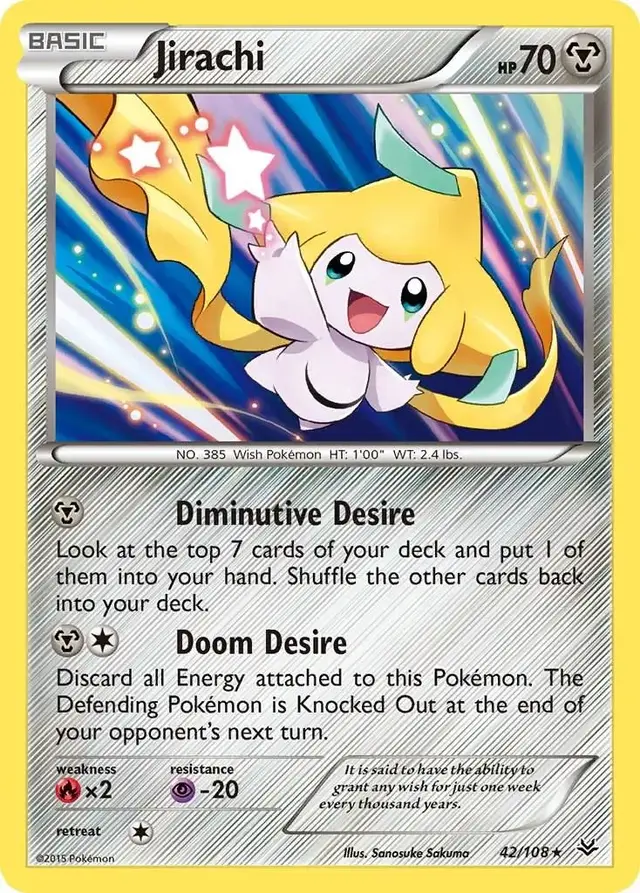 Jirachi - Pokemon Roaring Skies #42