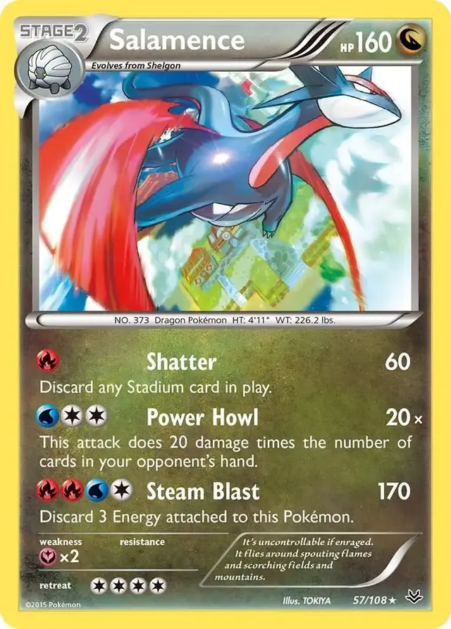 Salamence - Pokemon Roaring Skies #57