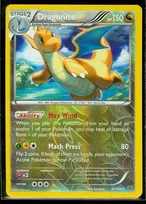 Dragonite [Reverse Holo] - Pokemon Roaring Skies #51