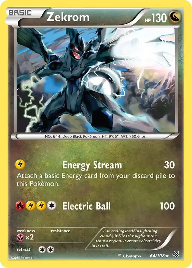 Zekrom - Pokemon Roaring Skies #64