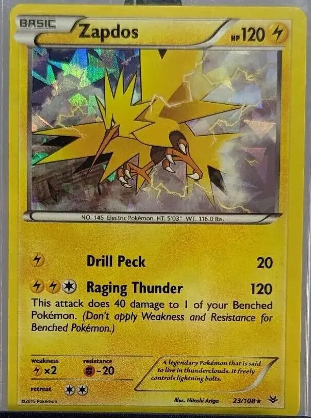 Zapdos [Cracked Ice Holo] - Pokemon Roaring Skies #23