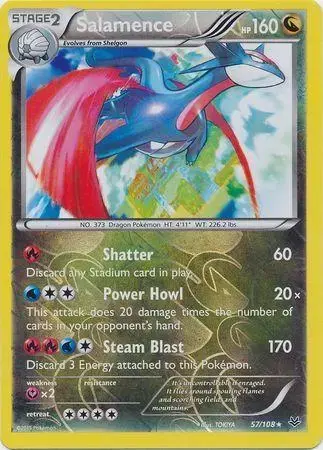 Salamence [Reverse Holo] - Pokemon Roaring Skies #57