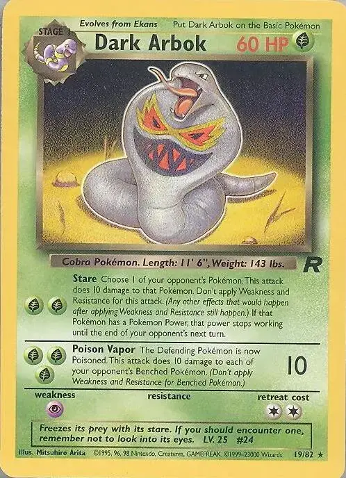 Dark Arbok - Pokemon Team Rocket #19