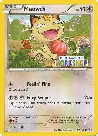 Meowth [Build-A-Bear] - Pokemon Roaring Skies #67
