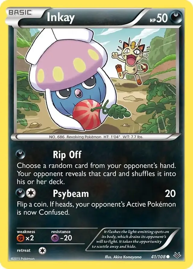 Inkay - Pokemon Roaring Skies #41