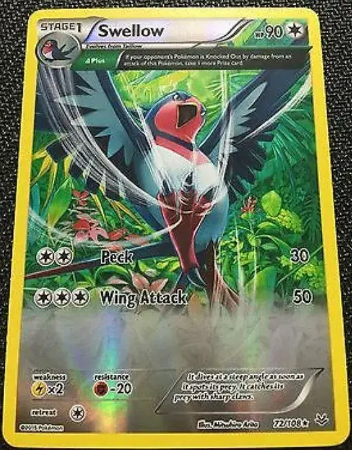 Swellow [Reverse Holo] - Pokemon Roaring Skies #72