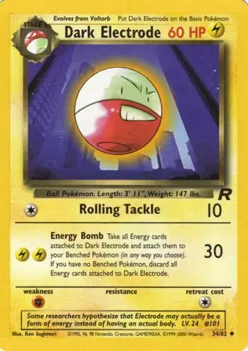 Dark Electrode - Pokemon Team Rocket #34
