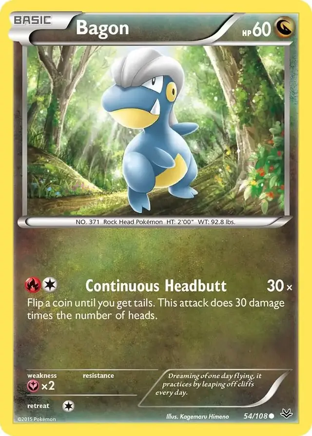 Bagon - Pokemon Roaring Skies #54