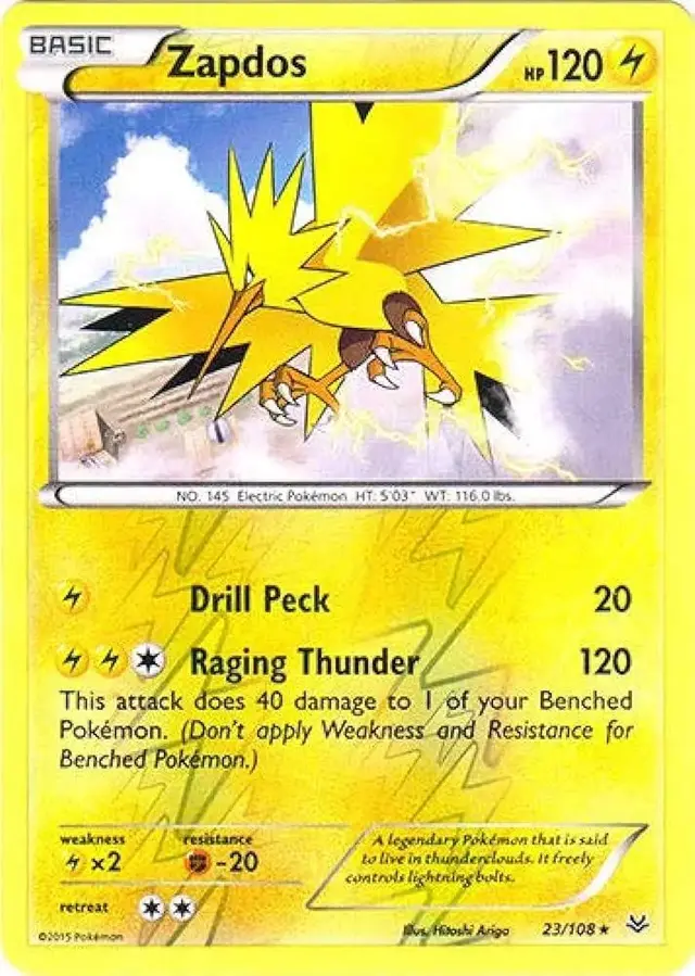 Zapdos [Reverse Holo] - Pokemon Roaring Skies #23