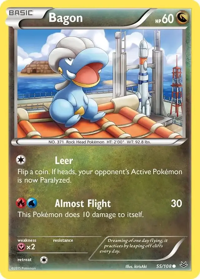 Bagon - Pokemon Roaring Skies #55