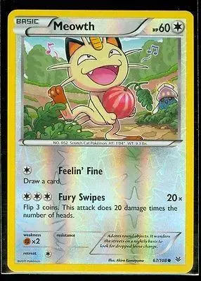Meowth [Reverse Holo] - Pokemon Roaring Skies #67