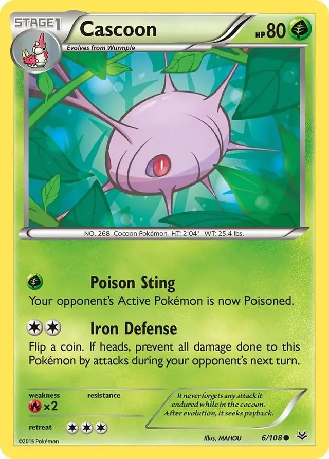 Cascoon - Pokemon Roaring Skies #6