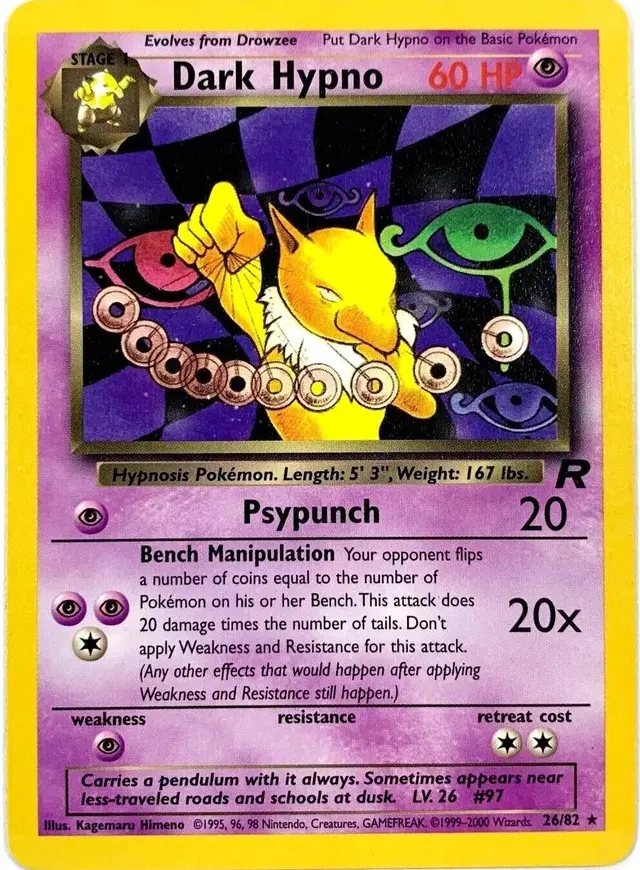 Dark Hypno - Pokemon Team Rocket #26