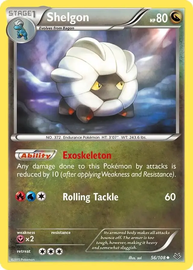 Shelgon - Pokemon Roaring Skies #56
