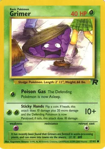 Grimer - Pokemon Team Rocket #57