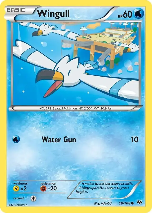 Wingull - Pokemon Roaring Skies #18