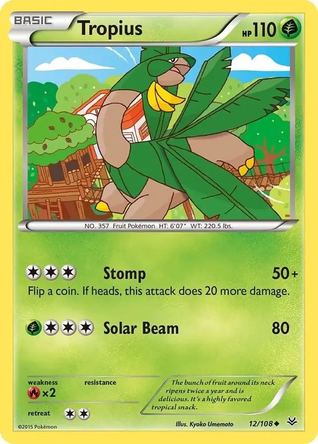 Tropius - Pokemon Roaring Skies #12