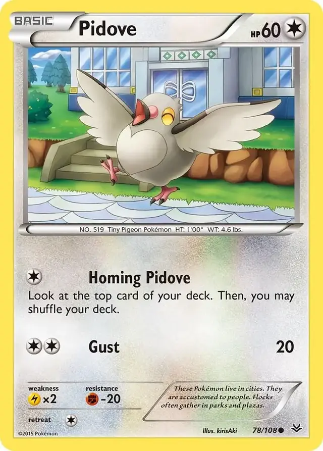 Pidove - Pokemon Roaring Skies #78