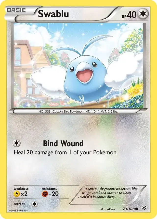 Swablu - Pokemon Roaring Skies #73