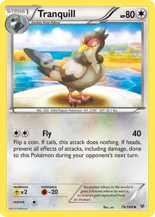 Tranquill - Pokemon Roaring Skies #79