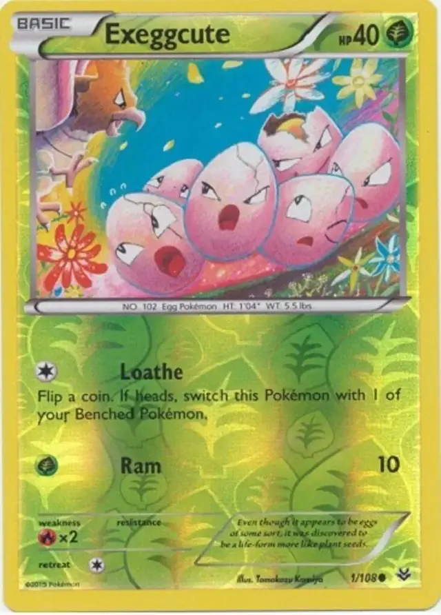 Exeggcute [Reverse Holo] - Pokemon Roaring Skies #1