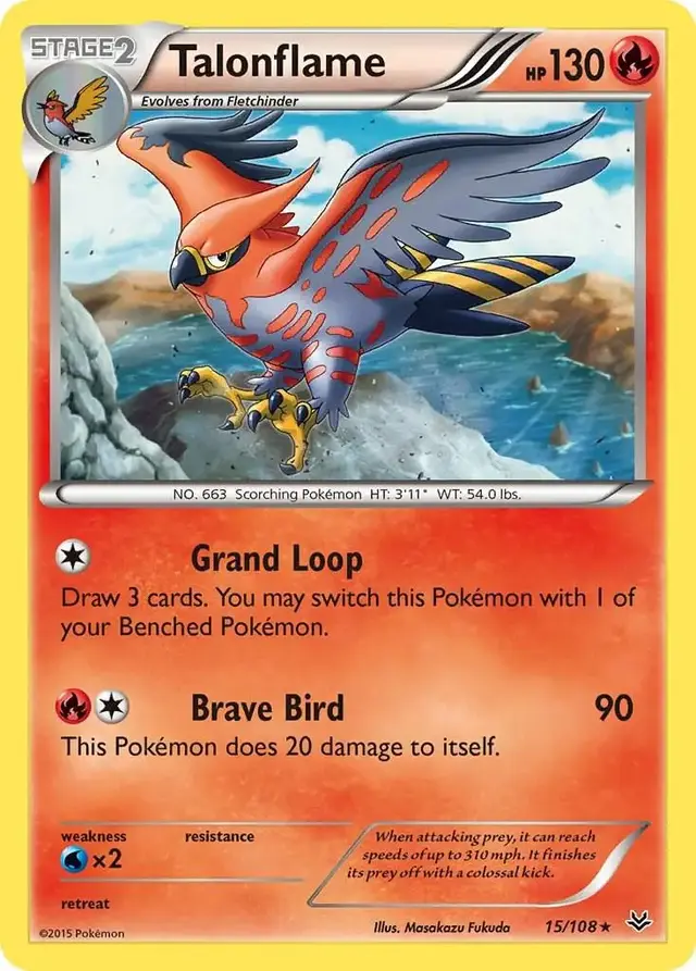 Talonflame - Pokemon Roaring Skies #15