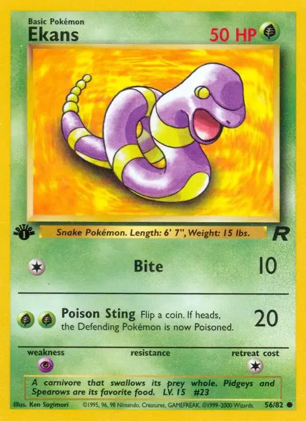 Ekans [1st Edition] - Pokemon Team Rocket #56