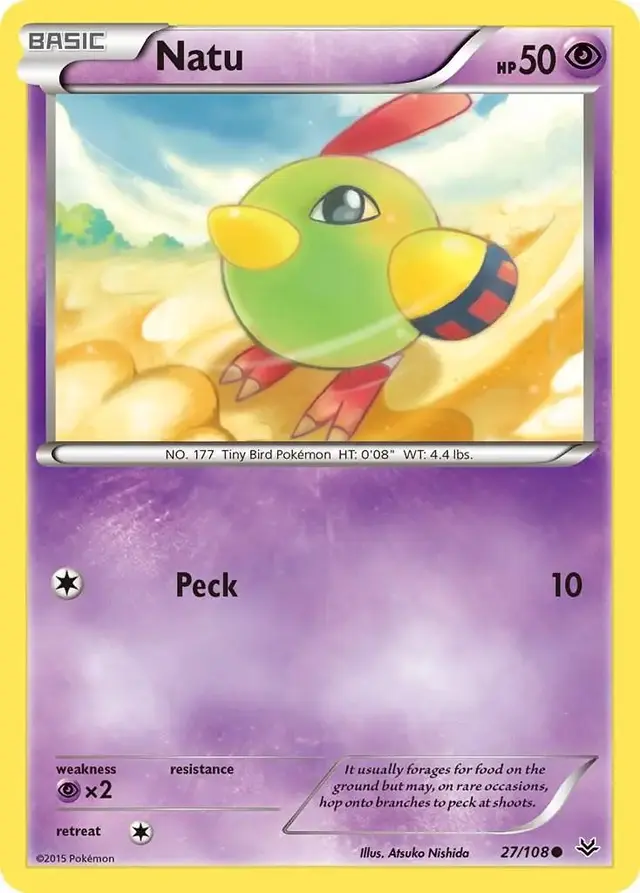 Natu - Pokemon Roaring Skies #27