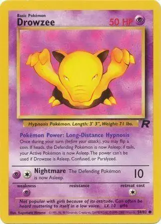 Drowzee #54 - Pokemon Team Rocket