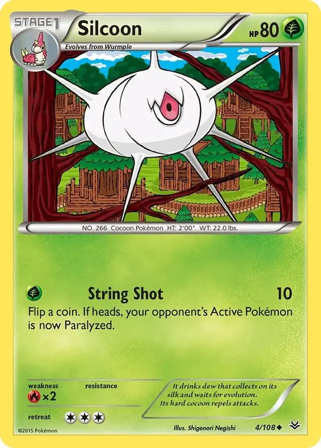 Silcoon - Pokemon Roaring Skies #4