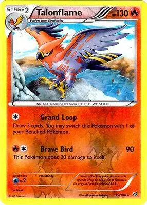 Talonflame [Reverse Holo] - Pokemon Roaring Skies #15
