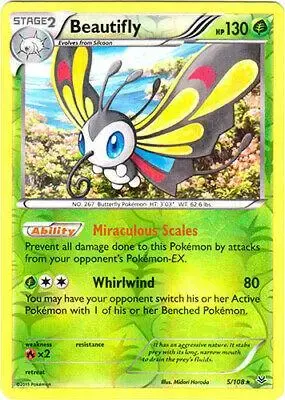 Beautifly [Reverse Holo] - Pokemon Roaring Skies #5