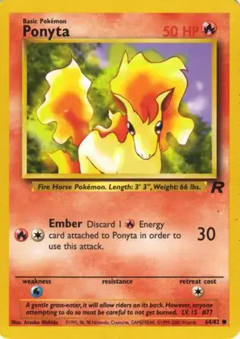 Ponyta #64 - Pokemon Team Rocket