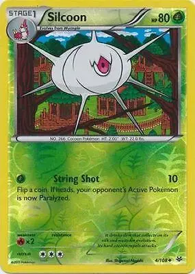 Silcoon [Reverse Holo] - Pokemon Roaring Skies #4