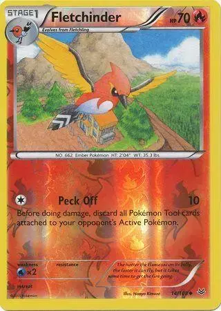 Fletchinder [Reverse Holo] - Pokemon Roaring Skies #14