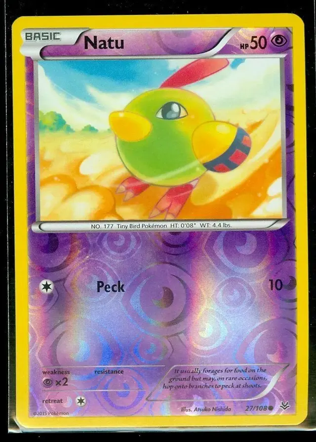 Natu [Reverse Holo] - Pokemon Roaring Skies #27