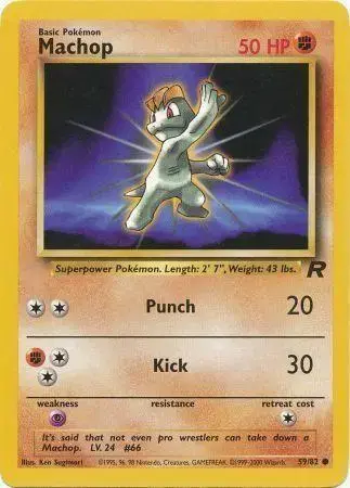 Machop #59 - Pokemon Team Rocket