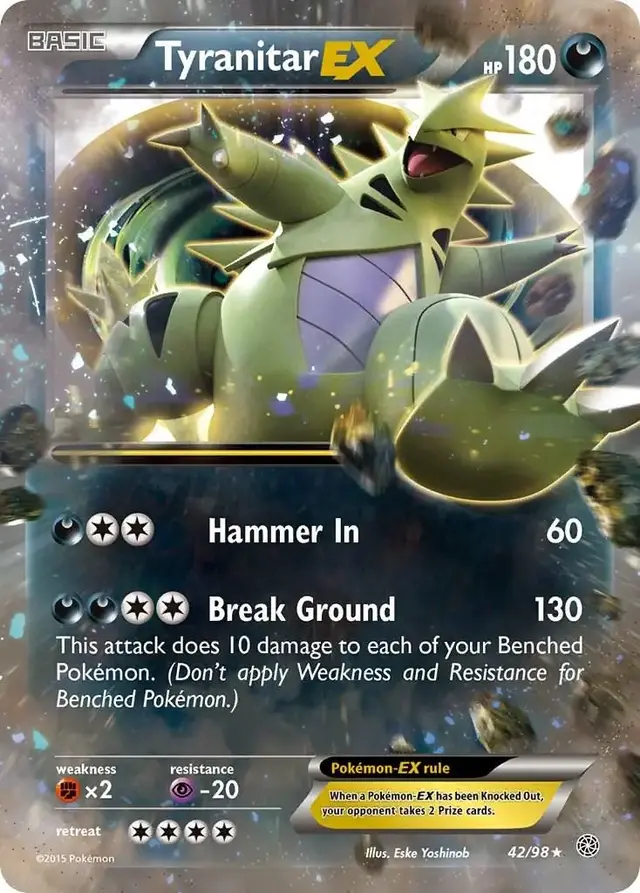 Tyranitar EX - Pokemon Ancient Origins #42