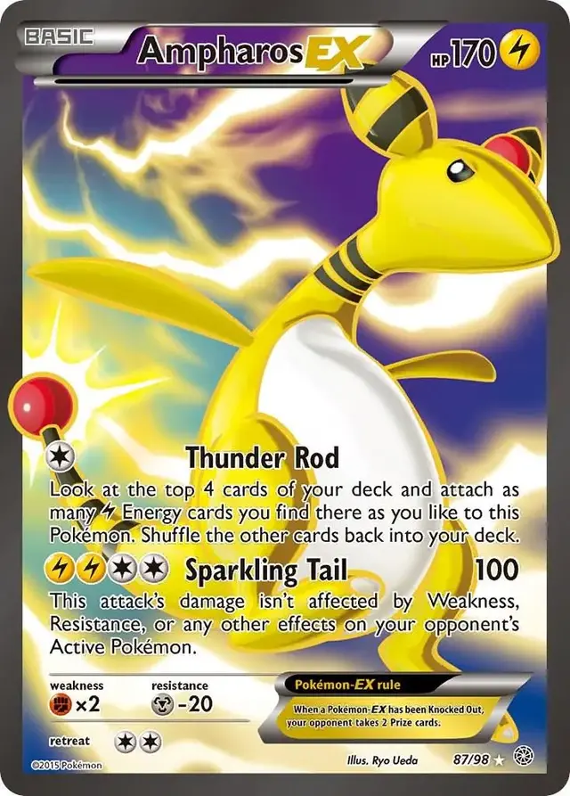 Ampharos EX - Pokemon Ancient Origins #87
