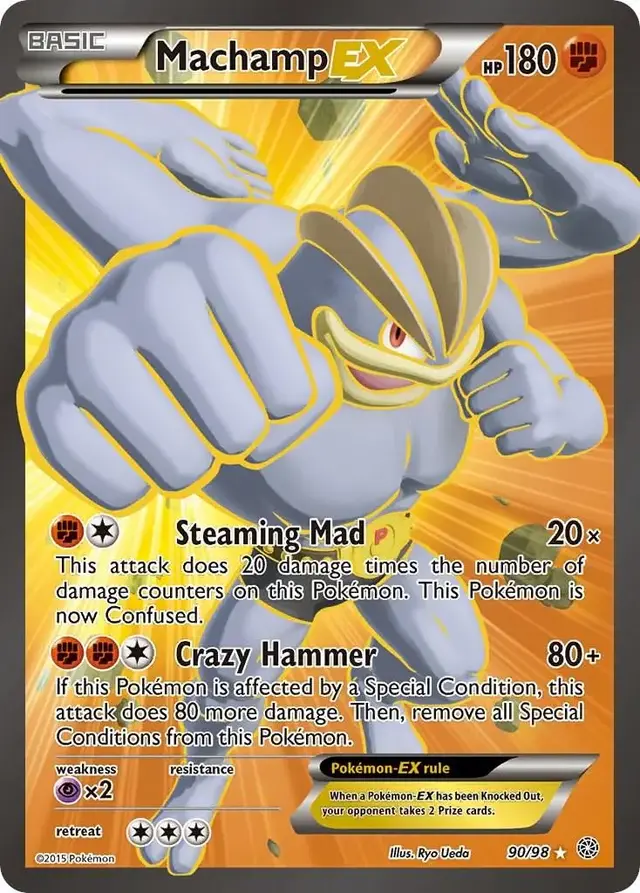 Machamp EX - Pokemon Ancient Origins #90